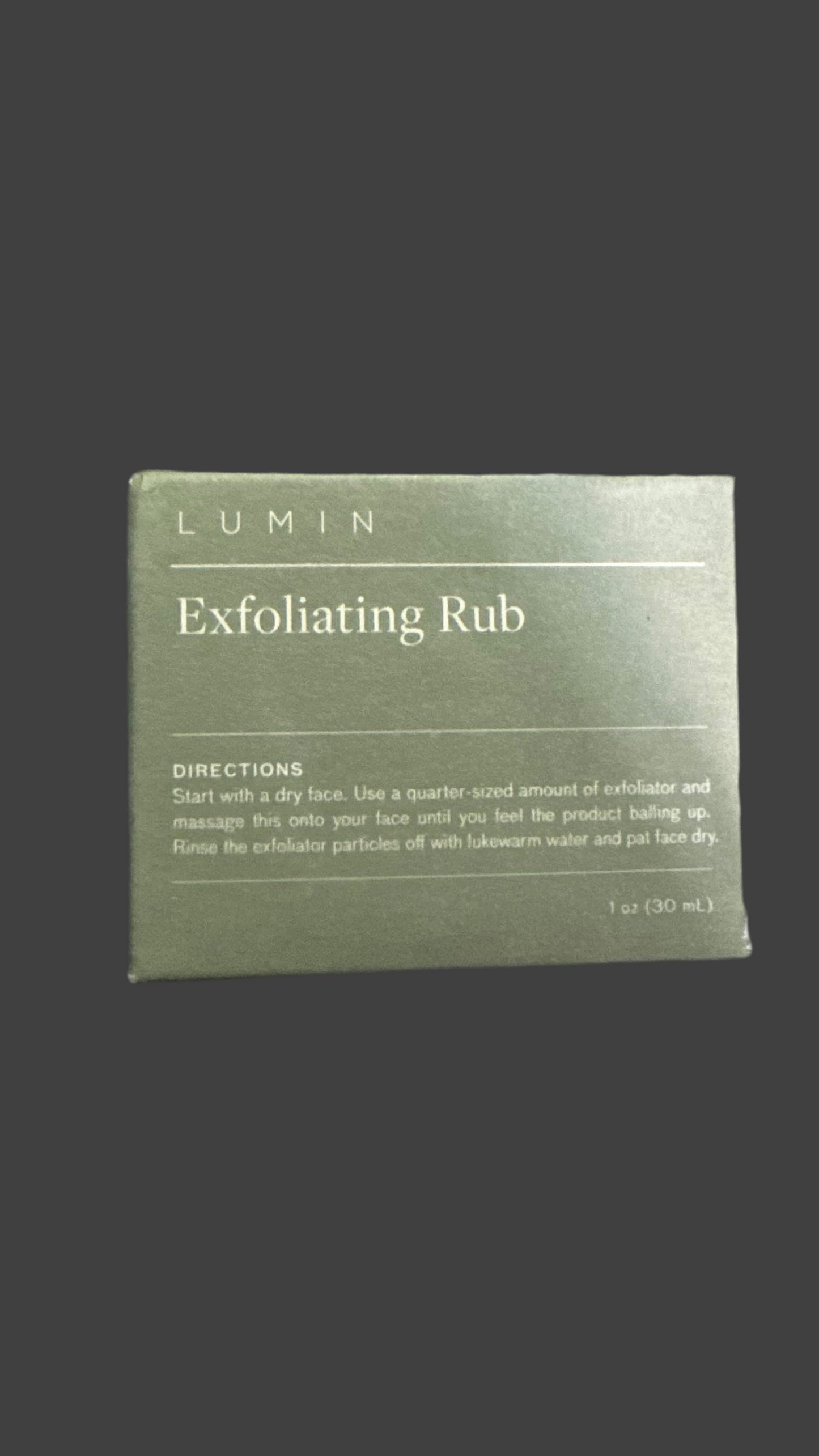 3 in 1 Lumin Exfoliating Rub, Charcoal Face Wash, Face Moisturizer