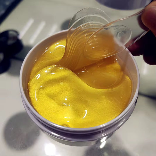 Moisturizing Dark Cirlcles Collagen Hydrogel Under Eye Patches - Yellow