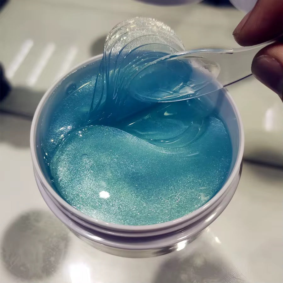 Moisturizing Dark Cirlcles Collagen Hydrogel Under Eye Patches - Blue