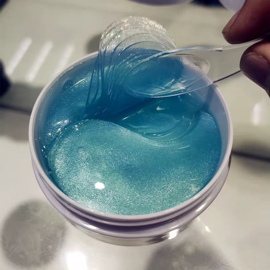 Moisturizing Dark Cirlcles Collagen Hydrogel Under Eye Patches - Blue