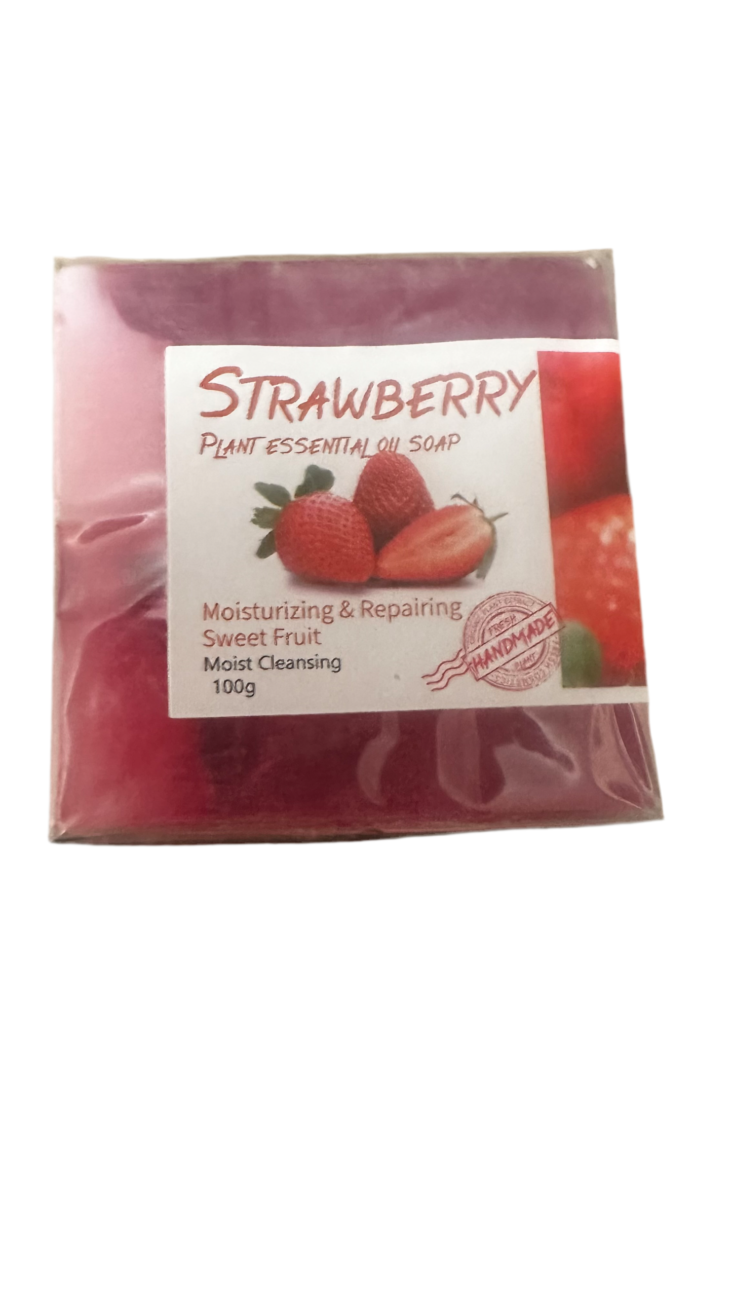 Strawberry -  Plant Essential Oil Soap